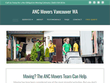 Tablet Screenshot of ancmovers.com